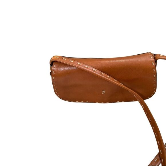 👍🥳 Adrienne Vittadni Womens Brown Inner Zipper Pockets Casual Crossbody Bag - Picture 5 of 10